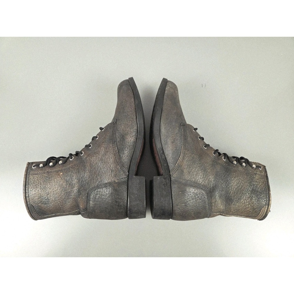 Ariat Womens Sz 8 Heritage Leather Lacer Boot Combat Gorpcore Gray Brown - Picture 5 of 11